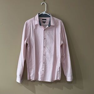 RW&CO fitted men’s long sleeve button down shirt size Large